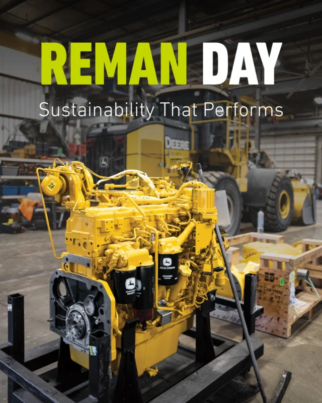 Today is Global Reman Day - a great time to talk about a smarter, more sustainable way to keep machines running🌏 

John Deere Reman parts are remanufactured to meet or exceed original performance specifications, fully tested, and backed by a John Deere Reman warranty – in most cases the same or better coverage than OEM parts.

In many cases, customers can save up to 30% compared to OEM, without giving up reliability or peace of mind.

John Deere Reman also supports sustainability, by reusing cores and materials to reduce waste, conserve resources, and lower environmental impact, all while extending the life of hardworking machines.
A win for your operating costs, your uptime, and sustainability. Speak to your local RDO Parts team to learn more.